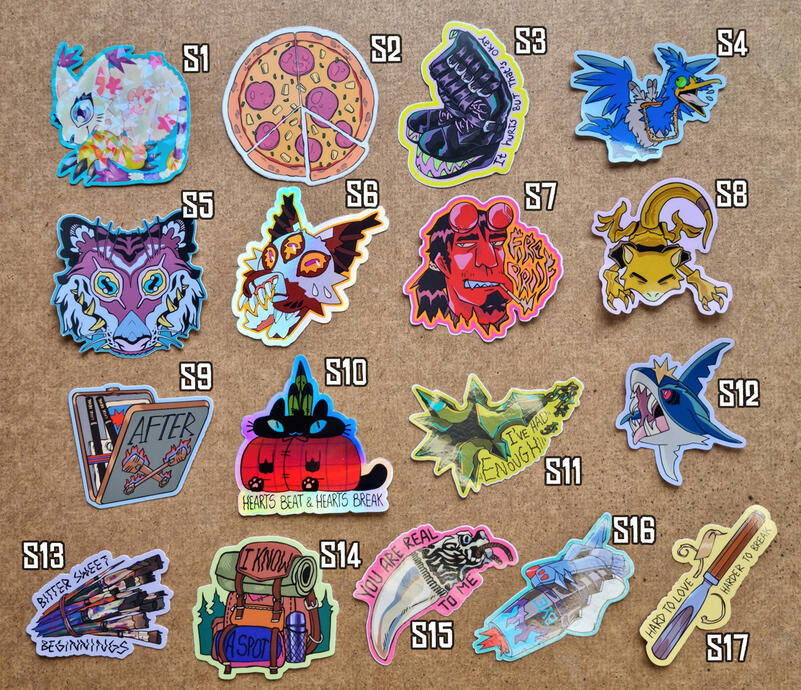 Stickers (7x7cm) 3 euro